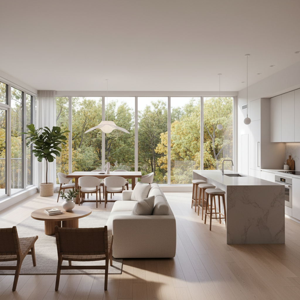 Modern condo interior in Collingwood